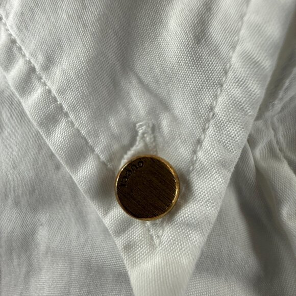 Gucci Italy Slim Fit White Button Up Shirt Size 16 Long Sleeve Hidden Buttons - Picture 11 of 16